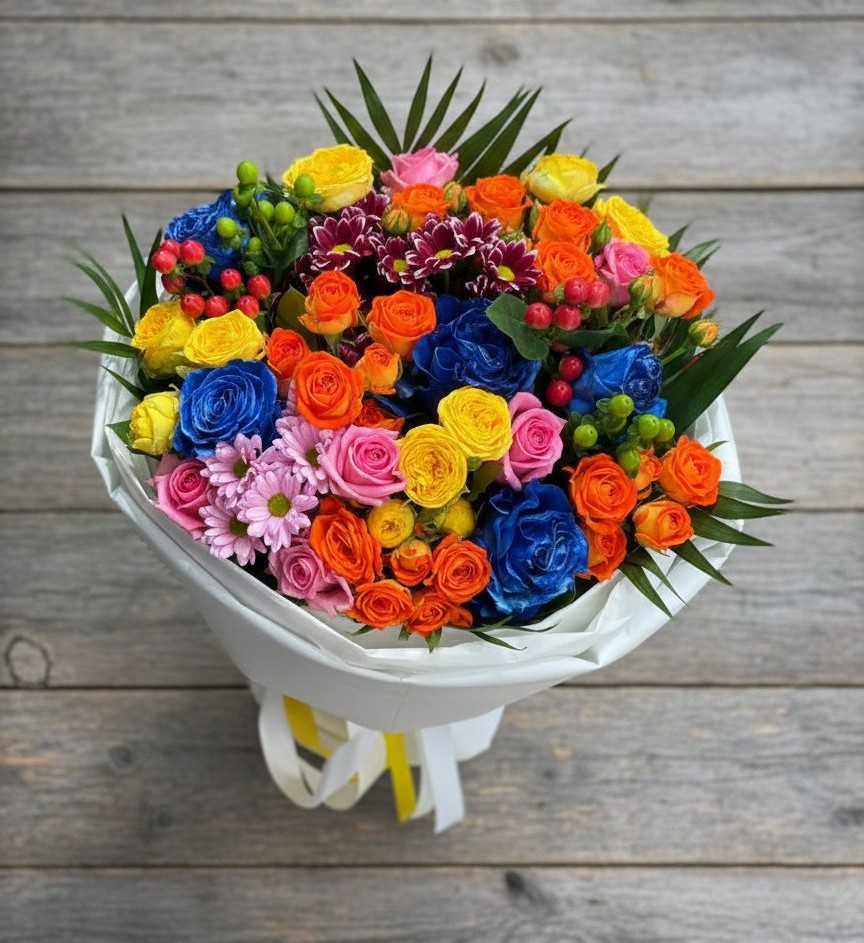 Букет цветов из: Розы и Хризантемы в Балашове