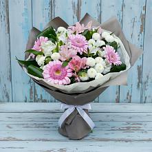 Букет цветов из:  Герберы, Альстромерии и Хризантемы #REPLACE_PRED# Балашове
