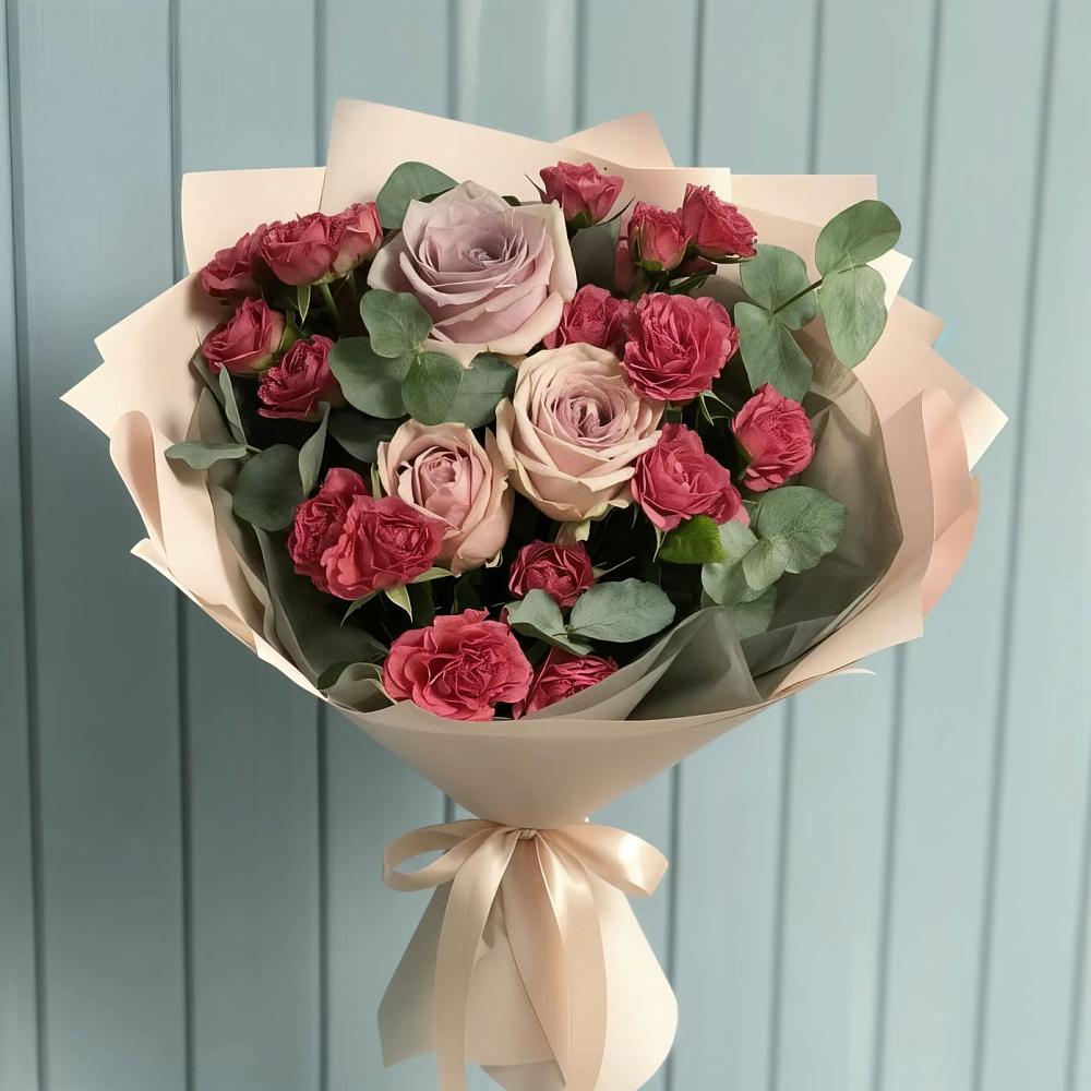 Букет цветов из: Гвоздики и Розы в Балашове
