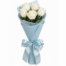 Букет 5 Белых роз Проуд в Балашове