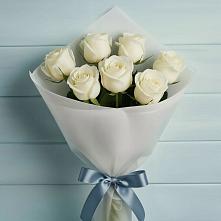 Букет 7 Белых роз Эдлесс Лав в Балашове