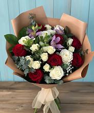 Букет цветов из:  Розы и Альстромерии в Балашове