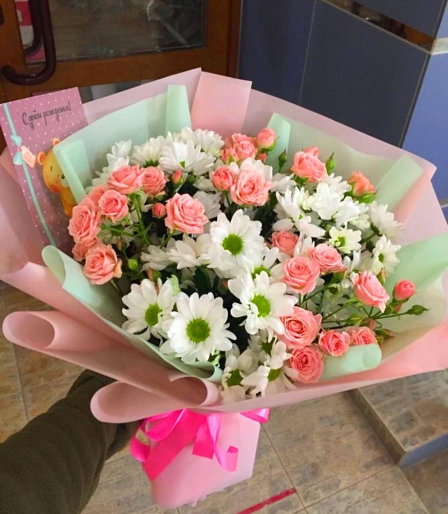 Букет цветов из: Розы и Хризантемы в Балашове