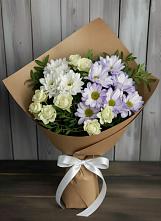 Букет цветов из:  Хризантемы и Розы в Балашове