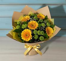 Букет цветов из:  Герберы и Хризантемы в Балашове