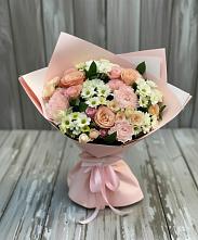 Букет цветов из:  Гвоздики, Розы и Хризантемы в Балашове