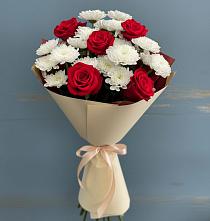 Букет цветов из:  Розы и Хризантемы в Балашове