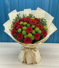 Букет цветов из:  Розы и Хризантемы в Балашове