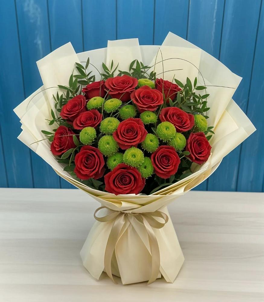 Букет цветов из: Розы и Хризантемы в Балашове