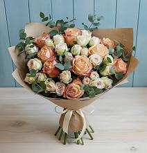 Букет цветов из:  Альстромерии и Розы #REPLACE_PRED# Балашове